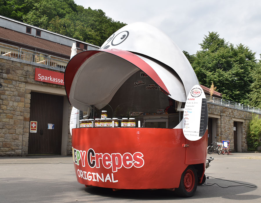 Crepes Wagen und Crepes Stand zum mieten Crepy Crepes